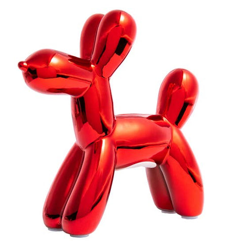 Red Mini Balloon Dog Bank