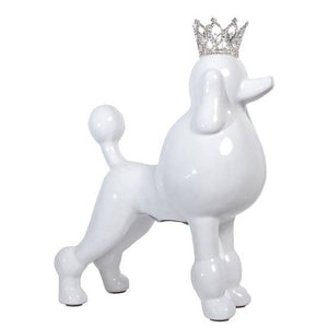 White Poodle with Tiara Bank