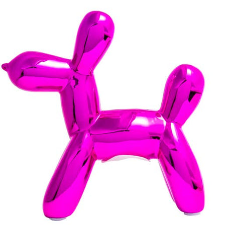 Hot Pink Mini Balloon Dog Bank