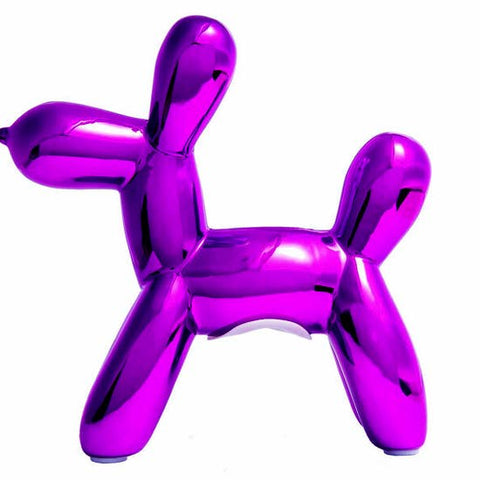 Purple Mini Balloon Dog Bank