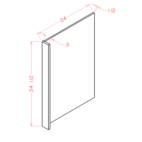 Shaker Dishwasher Panel