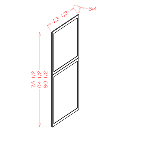 Shaker Tall Deco Panel 84"H