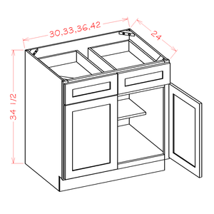 White Shaker Base Cabinet B30