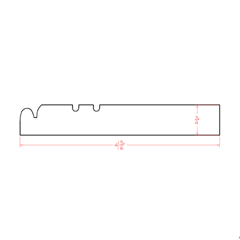 Shaker Furniture Base Molding