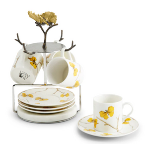 Butterfly Ginkgo Gold Demitasse