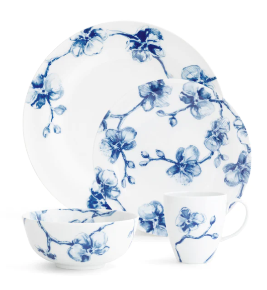 Blue Orchid Dinnerware