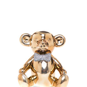 Bronze Bear with Rhinestone Bow Tie