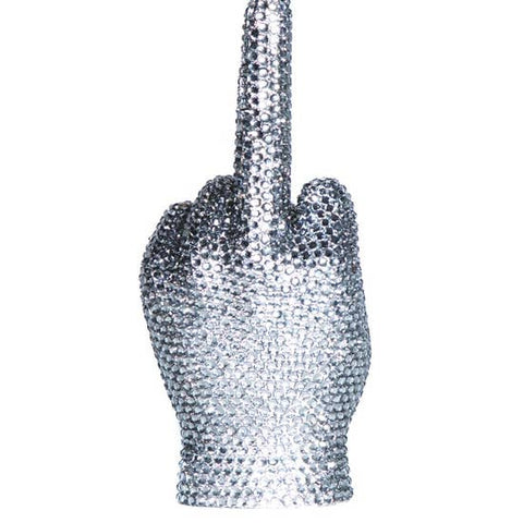 Graphite Rhinestone Middle Finger Tabletop